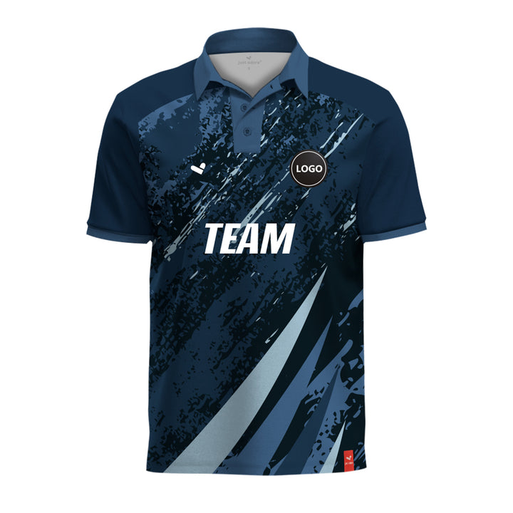 Sublimation printed cricket polo jersey, MOQ 11 Pcs - Just Adore