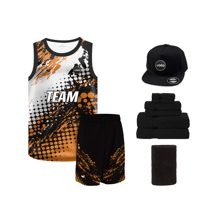 Digital printed Basketball Team Uniform Jersey and Shorts - MOQ 6 Pcs - Just Adore