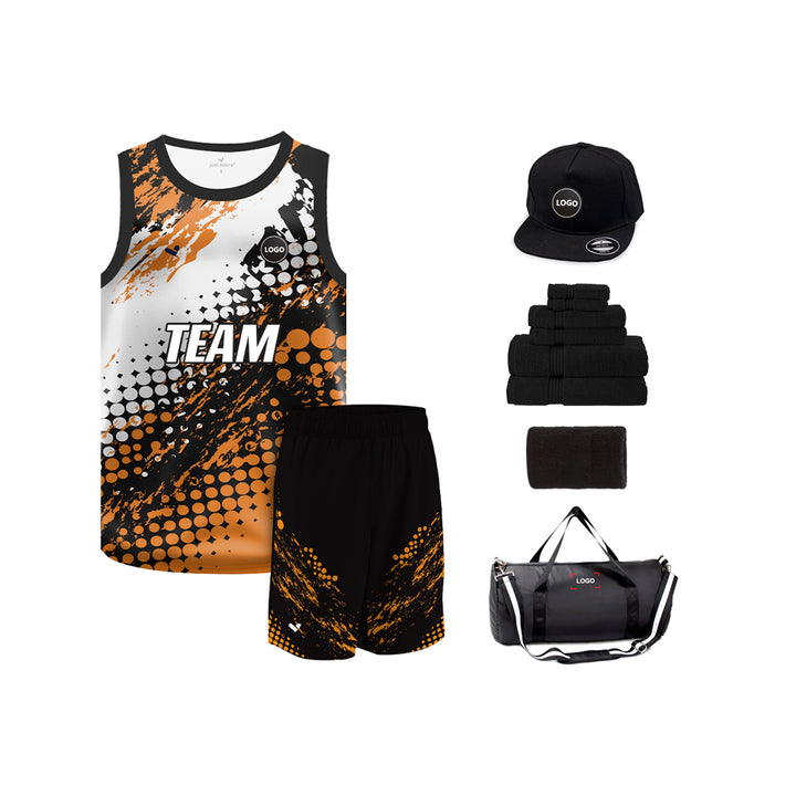 Digital printed Basketball Team Uniform Jersey and Shorts - MOQ 6 Pcs - Just Adore