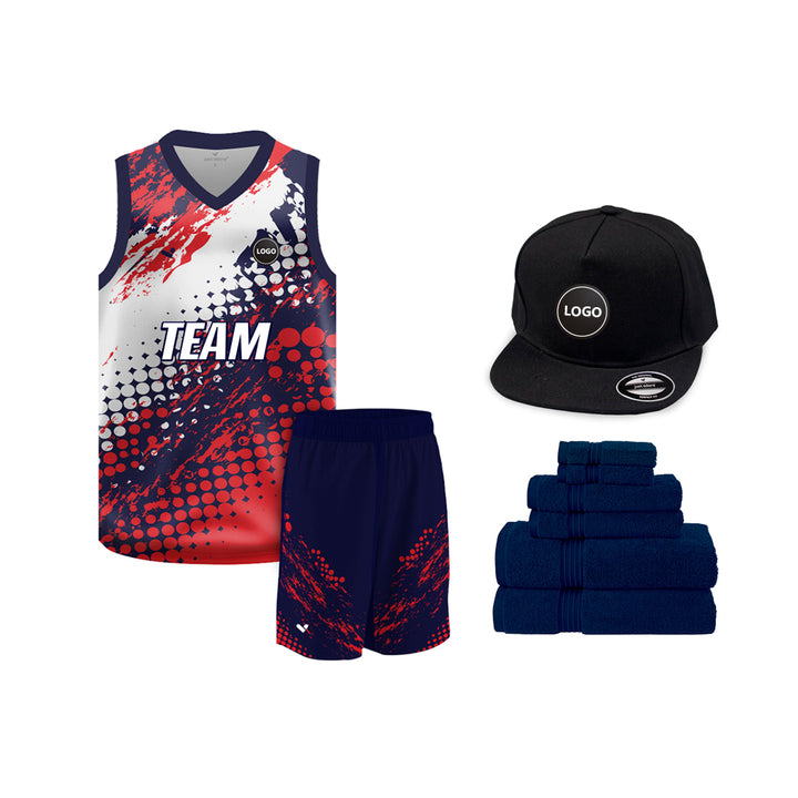 Digital printed Basketball Team Uniform Jersey and Shorts - MOQ 6 Pcs - Just Adore