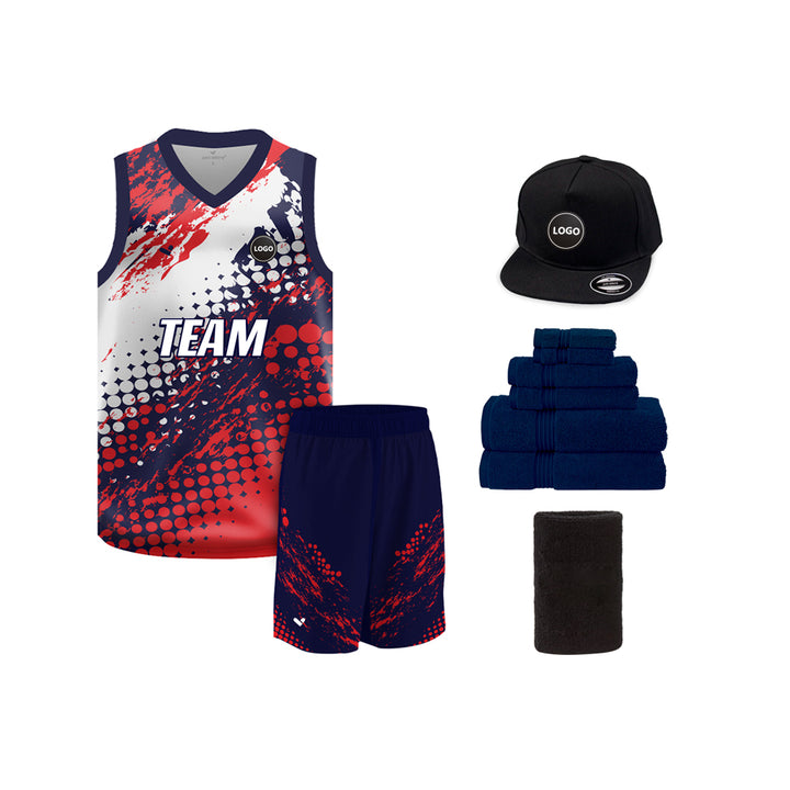 Digital printed Basketball Team Uniform Jersey and Shorts - MOQ 6 Pcs - Just Adore