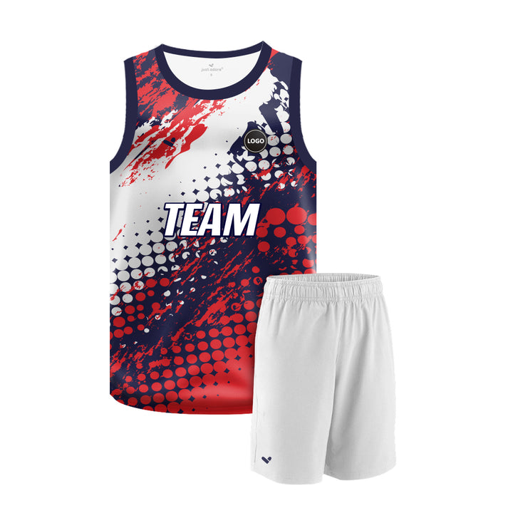 Sublimation Basketball Team Uniform Jersey and Plain Shorts Set MOQ 6 Pcs - Just Adore