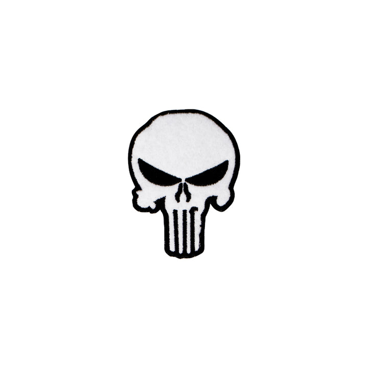 Punisher skull embroidery patch, Iron on - Just Adore