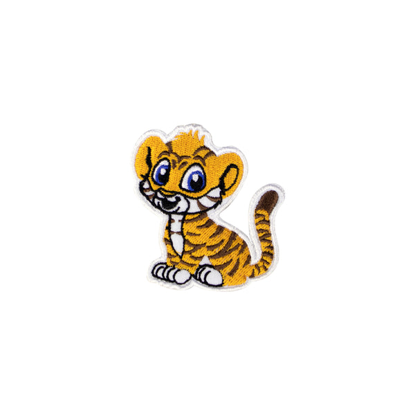 Cute little tiger iron on patches for kids - Just Adore