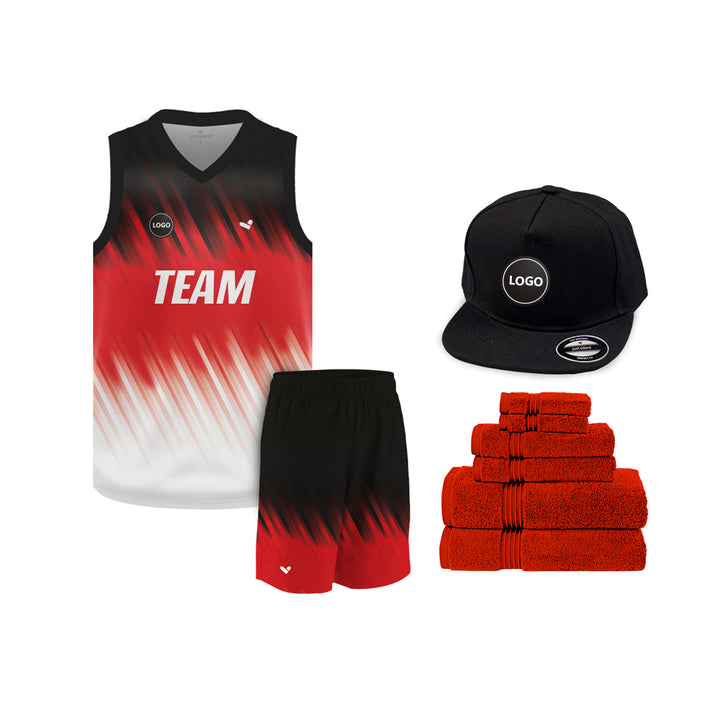Tricolor Full Sublimation printed Basketball Jersey and shorts, MOQ 6 Pcs - Just Adore