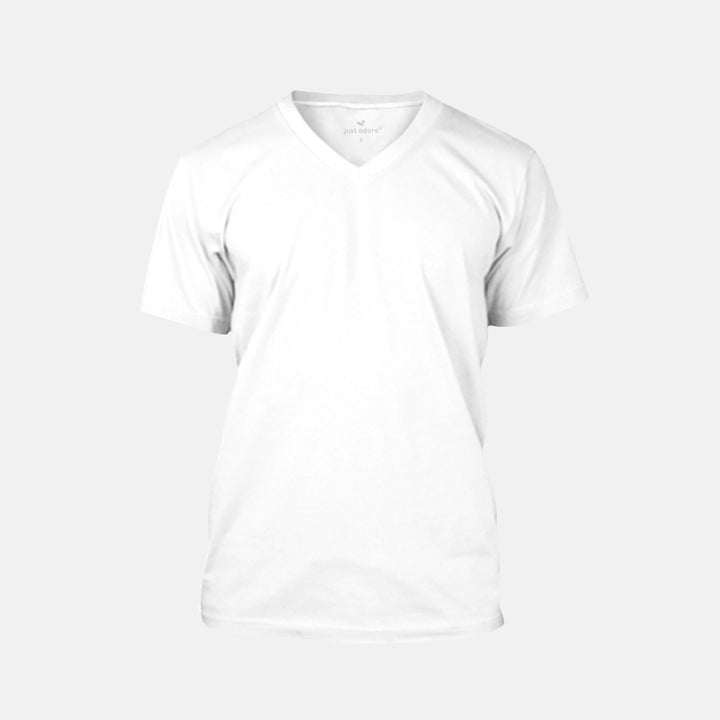 Organic Cotton Unisex V-Neck Customized DIY - Just Adore