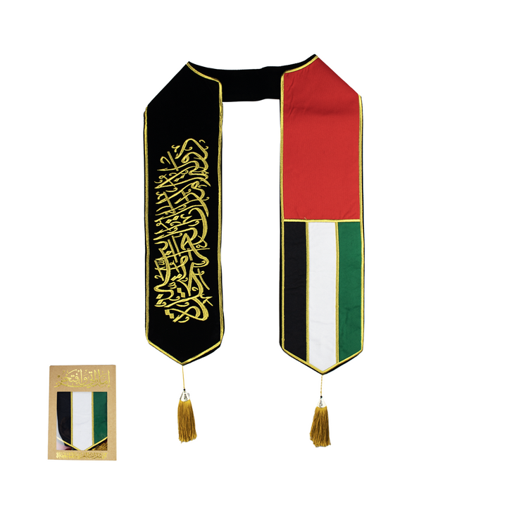 UAE National Day Embroidered Scarf - Just Adore