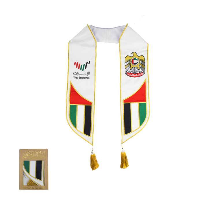 UAE National Day Embroidered Scarf - Just Adore