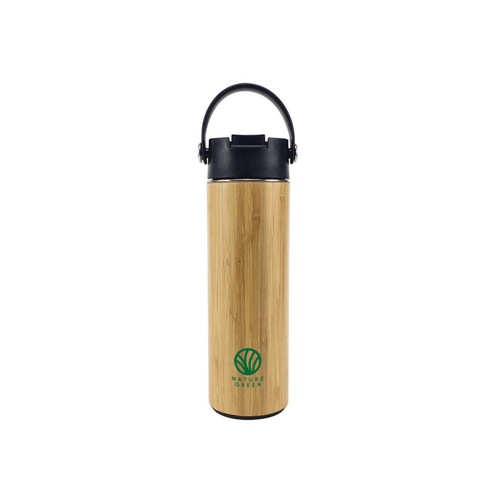 Eco-friendly Bamboo Flask with Tea Infuser, Blank - Just Adore