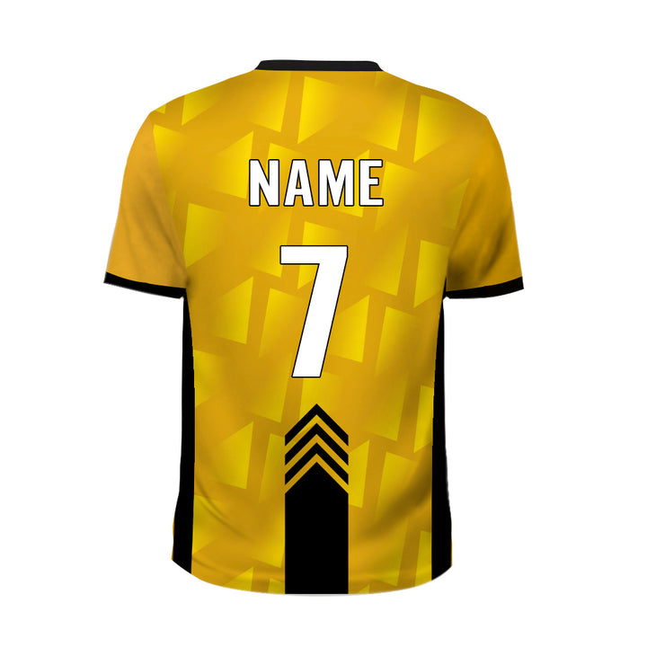 Yellow soccer team uniform jersey wholesale, MOQ 11 Pcs - Just Adore