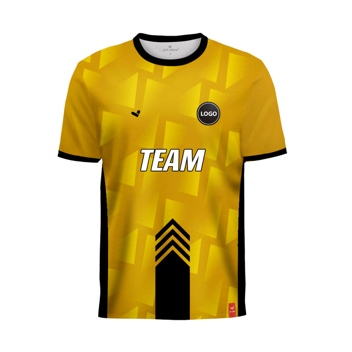 Yellow soccer team uniform jersey wholesale, MOQ 11 Pcs - Just Adore