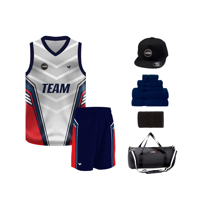 Multicolor Basketball Team Uniform Jersey and Shorts - MOQ 6 Pcs - Just Adore