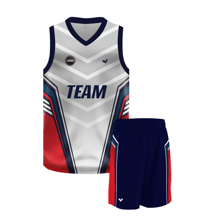 Multicolor Basketball Team Uniform Jersey and Shorts - MOQ 6 Pcs - Just Adore