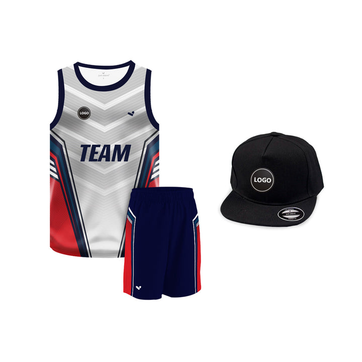 Multicolor Basketball Team Uniform Jersey and Shorts - MOQ 6 Pcs - Just Adore