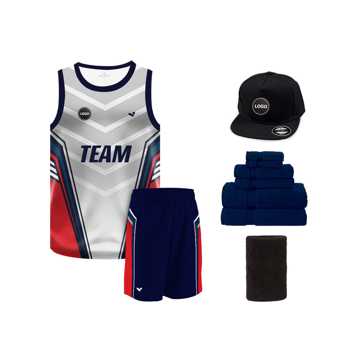 Multicolor Basketball Team Uniform Jersey and Shorts - MOQ 6 Pcs - Just Adore