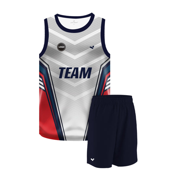 Multicolor Basketball Team Uniform Jersey and Plain Shorts Set MOQ 6 Pcs - Just Adore