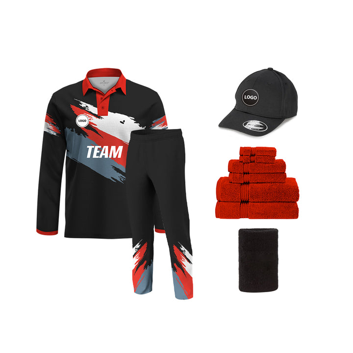 Digital Printed Cricket Team Uniform Set - Full Sublimation, MOQ - 11 Sets - Just Adore