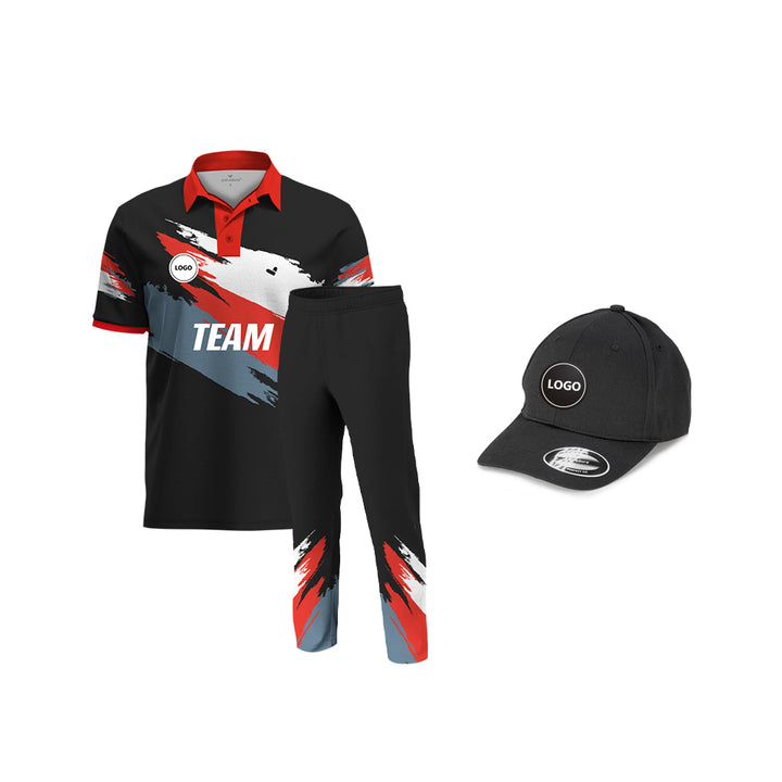 Digital Printed Cricket Team Uniform Set - Full Sublimation, MOQ - 11 Sets - Just Adore