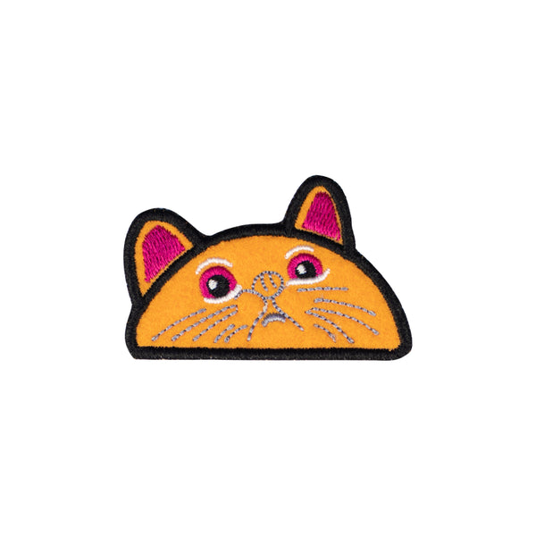 Colorful cat, Iron on embroidery patch for kids - Just Adore