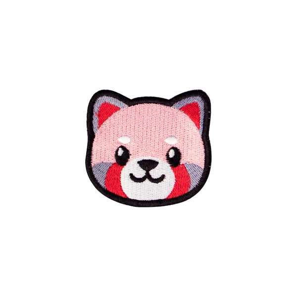 Pink panda embroidery patch - Iron on - Just Adore