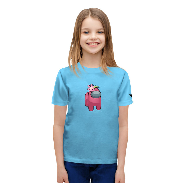 Among Us Flower Character Kids Tshirt - Just Adore