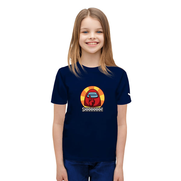 Among Us Shhhh Kids Tshirt - Just Adore