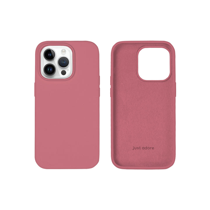 Silicone Case for iPhone 14 Pro, Matt Finish, Hard Case - 10 Colors - Just Adore