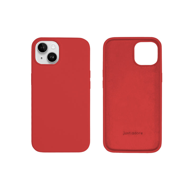 Silicone Case for iPhone 14, Matt Finish, Hard Case - 10 Colors - Just Adore