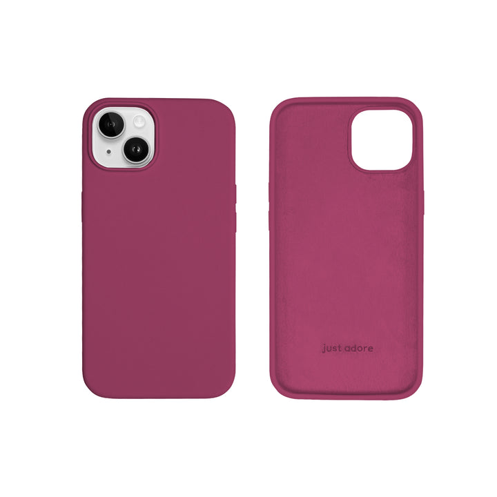 Silicone Case for iPhone 14, Matt Finish, Hard Case - 10 Colors - Just Adore