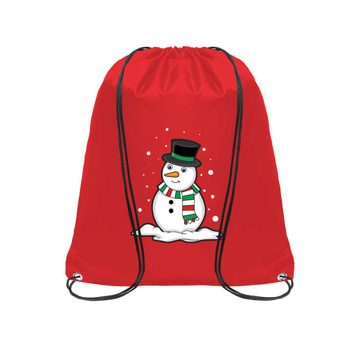 Christmas Snowman Gifts String Bag - Just Adore