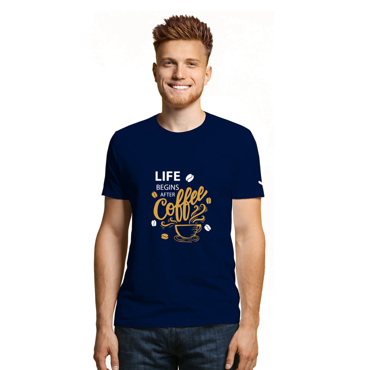 Life Begins Coffee T-shirt - Unisex - Just Adore