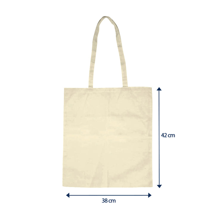 Cotton Canvas Shopping Bag, Blank - Just Adore