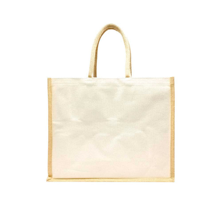 Two Tone Cotton Bag, Large (JACB06), Blank - Just Adore