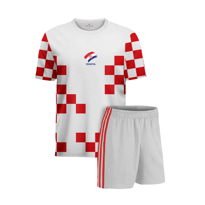 Croatia Football Team Fans Home Jersey Set - Just Adore