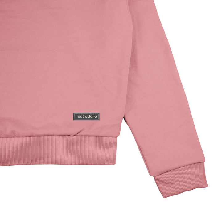 Oversized Women Crop Sweatshirt - Blank - Just Adore