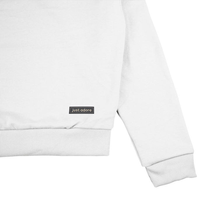 Oversized Women Crop Sweatshirt - Blank - Just Adore