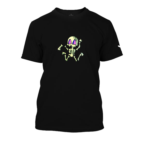 Dancing Skeleton LED T-shirt Black - Unisex - Just Adore