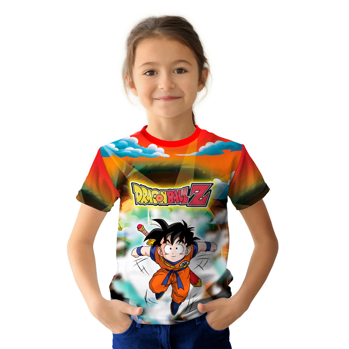 Dragon Ball Goku Printed Kids Tshirt - Just Adore