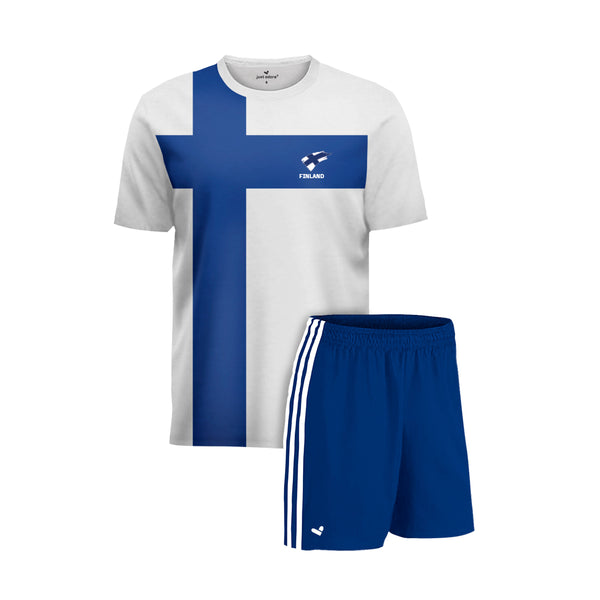 Finland Football Team Fans Home Jersey Set - Just Adore