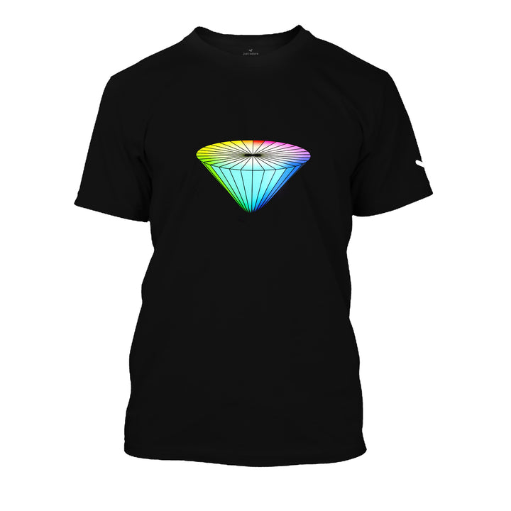 Flashing Diamond T-shirt Black - Unisex - Just Adore