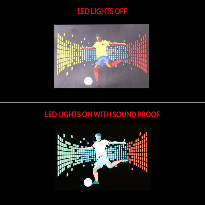 Football LED T-shirt Black - Unisex - Just Adore