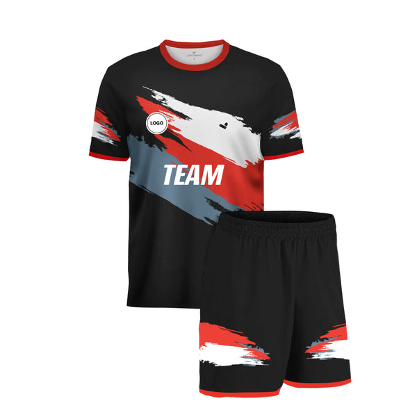 Digital Printed Football Team Uniform Set - Jersey & Shorts MOQ - 11 Sets - Just Adore