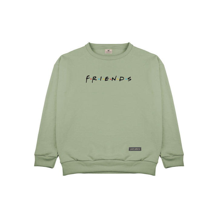 Oversized Women Friends Sweatshirt - Just Adore