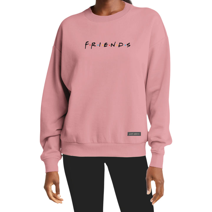 Oversized Women Friends Sweatshirt - Just Adore
