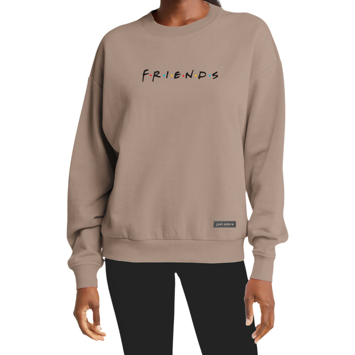 Oversized Women Friends Sweatshirt - Just Adore