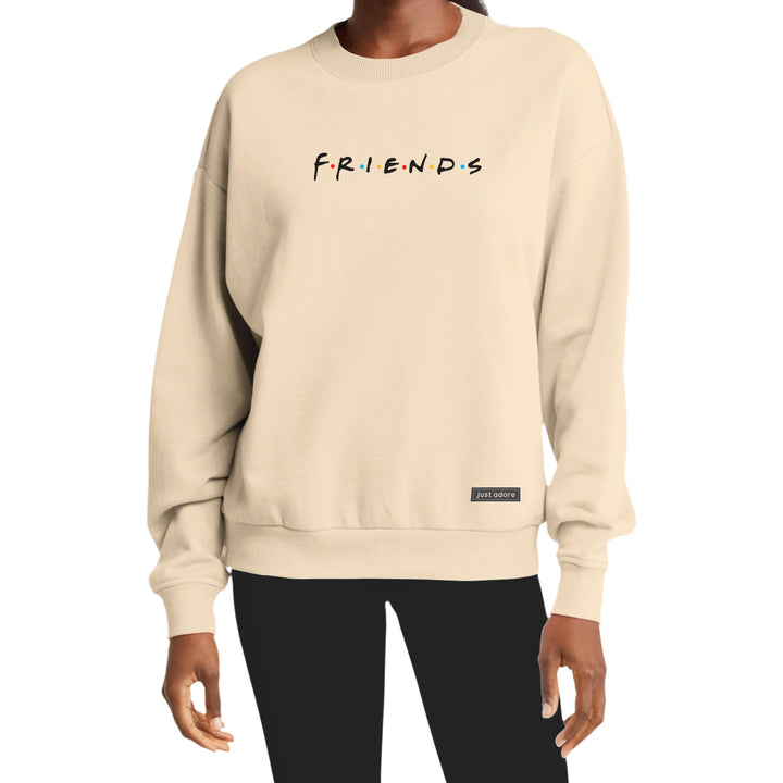 Oversized Women Friends Sweatshirt - Just Adore
