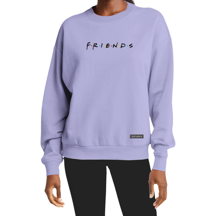 Oversized Women Friends Sweatshirt - Just Adore