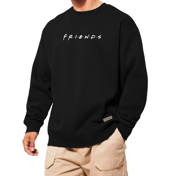 Oversized Men Friends Sweatshirt - Just Adore