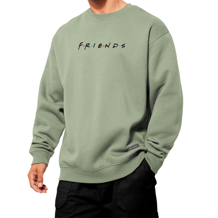 Oversized Men Friends Sweatshirt - Just Adore