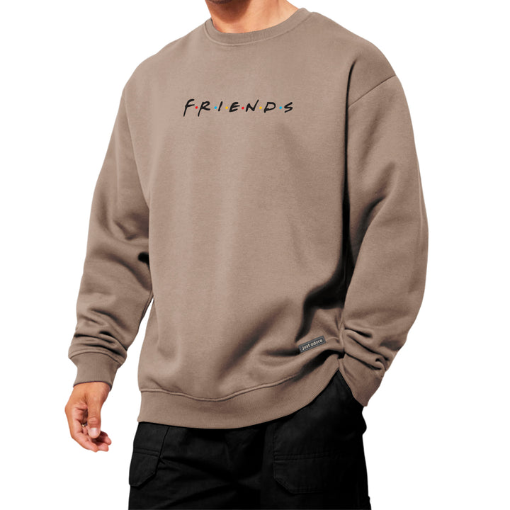 Oversized Men Friends Sweatshirt - Just Adore